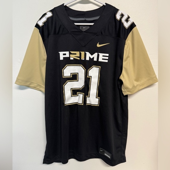 Nike Men's Coach Prime #21 Deion Sanders 2.0 Black Jersey NWT Large - Picture 1 of 6